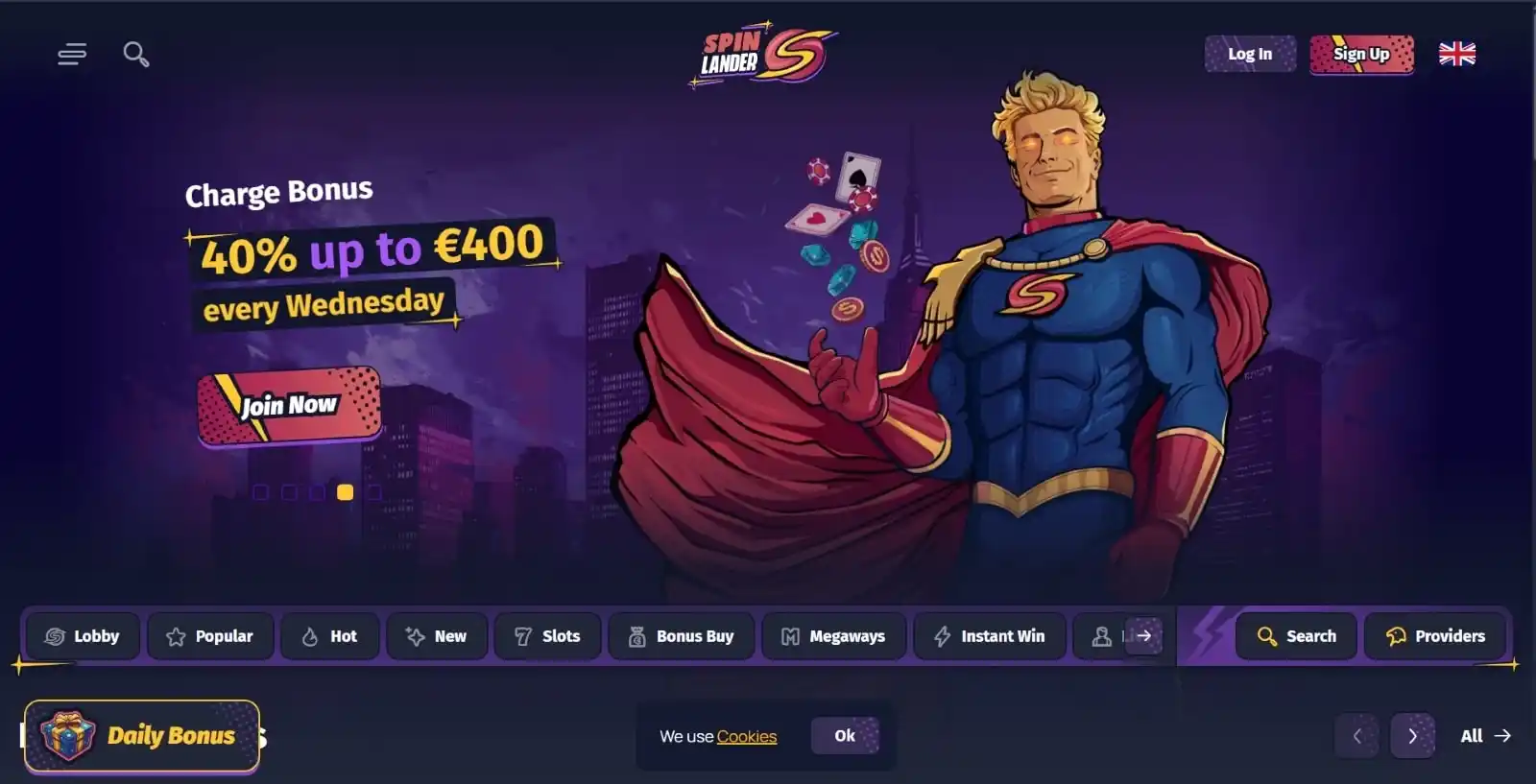 SpinLander casino review section 6